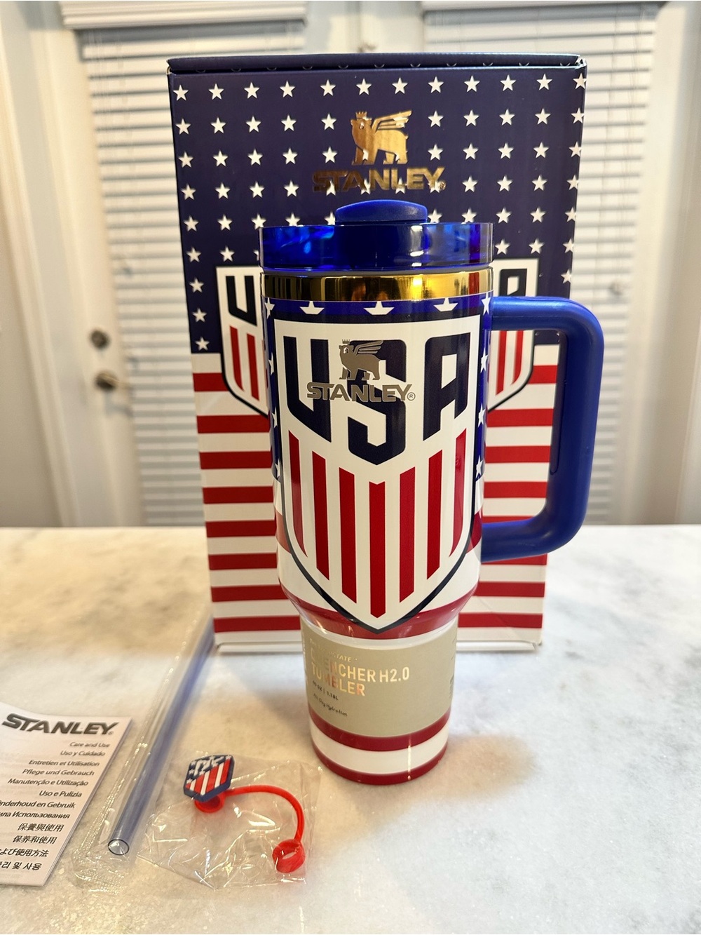 Stanley USA American Shield 40oz Limited Edition Quencher 2.0 Tumbler